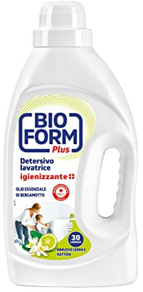 BIOFORM Plus - Detergente desinfectante para lavadora Aceite esencial de bergamota 1,625 L