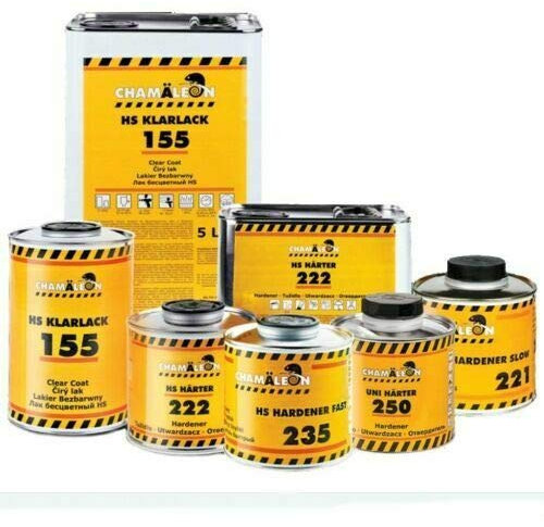 Chamäleon 1,5L HS Acryl Klarlack 2:1 Kratzfest Lack 1L Härter Standart 0,5L 2K