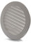Vent Systems 100 mm / 4 Inch Round Soffit Vent Cover - White Louvered Plastic Grill Cover - Vent Grille with Screen Mesh - HVAC, Ducting, Pipe Air Supply Vents for Bathroom, Kitchen