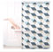 Relaxdays Shower Roller Blind Tenda da Doccia, 100x240, Design Triangoli Moderno, Rullo Flessibile, Vasca da Bagno & Finestra, Multicolore, Alluminio