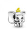 PANDORA Disney Dumbo Charm-Anhänger aus Sterling Silber mit gelber Mütze, Breite: 16mm, 799392C01