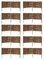 MC.Sammler Panneau en Saule tressé Palissades en Bois 16 Dimensions Hauteur: 30 cm Longueur: 100 cm clôture de Jardin 10 pièces