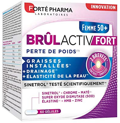 Forté Pharma - Brûl'Activ Fort 50+ | Complément Alimentaire Brûleur de Graisses - Dégradation des Graisses installées | 60 Gélules