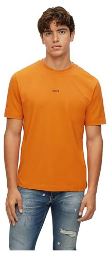 BOSS Men's Tchup Shirt, Open Orange, L