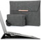 HYZUO 13.3-14 Inch Laptop Sleeve Case with Stand for MacBook Pro 14 M4/M3/M2/M1 2025-2021, MacBook Air/Pro 13.3, 13.8/13.5 Surface Laptop, HP Spectre X360 13/14, Space Grey(Smiley)