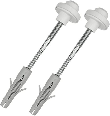 AERZETIX - C57810 - Kit de fixation murale pour lavabo suspendu sanitaire - goujons filetés M8x120 mm - cheville Ø12x60mm - jeu ensemble de montage pour vasque