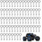 CiciIng 100 Stücke RC Karosserie Clips, Edelstahl R Typ Pin für 1/10 Fernbedienung Auto Shell Modell Ersatzteil, Silber Körper Shell Clip, Karosserie Splinte Klammern