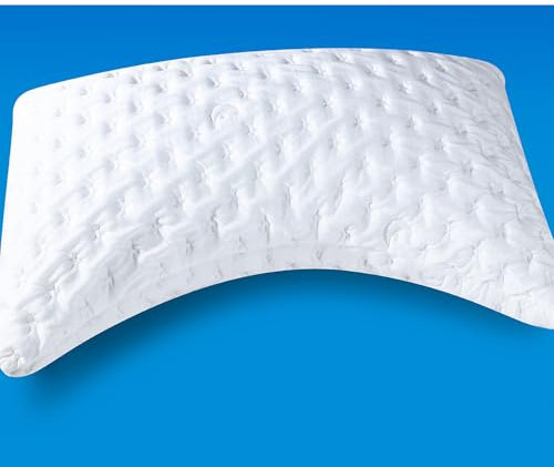 Oreiller de sommeil latéral rafraîchissant pour soulager les douleurs du cou et des épaules – Oreiller de lit réglable en mousse à mémoire de forme pour dormir – Housse de coussin en peluche lavable