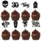 Cupcake-Topper 'Death to My 20s' - RIP Birthday Party Dekorationen für Männer und Frauen - 30. Geburtstag