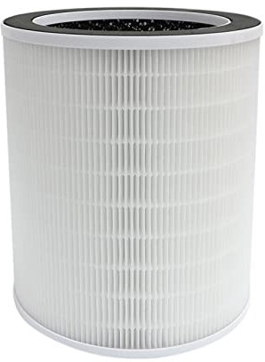 PUREBURG KJ580 True HEPA Replacement Filter Compatible with Colzer KJ580 & UNbeaten Fast 600, VIOMI VXKJ03 Air Purifiers,H13 3-Stage Filtration Activated Carbon Air Clean Dust VOCs Odor,1-Pack