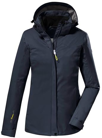 killtec Damen Funktionsjacke/Outdoorjacke mit abzippbarer Kapuze KOS 133 WMN JCKT, dunkelnavy, 52, 38383-000