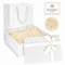 Weiß Geschenkbox, Geschenkbox mit Deckel, 22 x 16 x 8,5 cm Große geschenk Box mit Deckel und Schleife, leer Geschenkboxen mit Karten, Speziell für Valentinstag, Geburtstage, Jubiläen (Weiß)