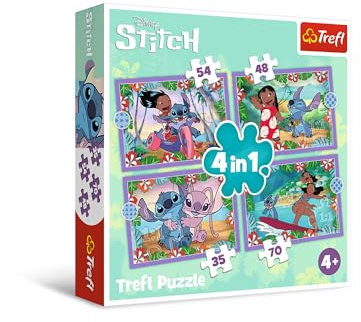 4 in 1 Puzzle - Lilo & Stitch