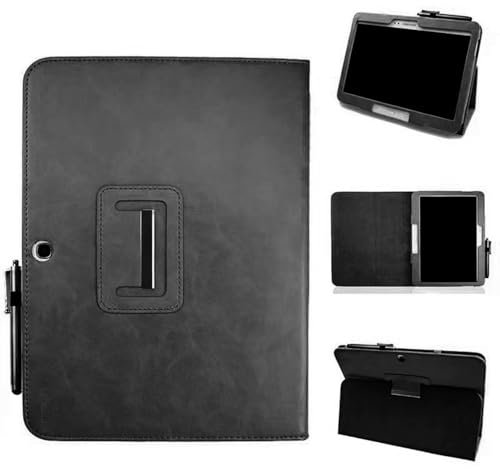 Custodia per Samsung Galaxy Tab 3 10.1 GT-P5200 P5220 P5210 Tablet Case Smart Slim Pieghevole Folio Cover per Samsung Galaxy Tab 2 P5200 P5220 P5210 Cover con Auto Wake/Sleep (nero)