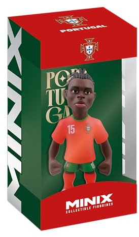 MINIX Collectible Figurines - Sport-Sammelfigur, 12 cm, Rafael Leao, Portugal