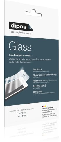 dipos 2x Displayschutzfolie 9H matt für Unihertz Jelly Max | Antireflex, entspiegelnd, bricht und splittert nicht, kein Echtglas, Anti-Shock, kratzfest, blasenfrei, selbstklebend