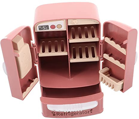 HEMOTON Frigorifero in Miniatura Scala Arredamento Per Casa Delle Bambole Decorazioni Per Micro Cucine Giocattolo Per Frigoriferi in Miniatura Mobili Per Bambole