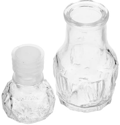EPIGEIST Vintage Glass Perfume Bottle Small Retro Design for Photo Props Decorative Flower Vase Portable Easy to Clean for Travel Home Decor