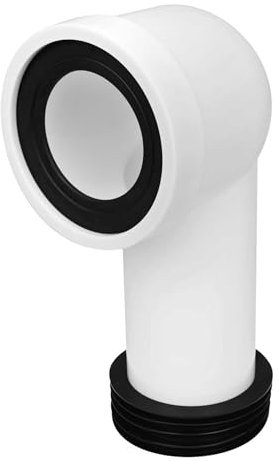 Toilet Pan Connector Elbow WC Bend 90 Deg Push-Fit 90mm
