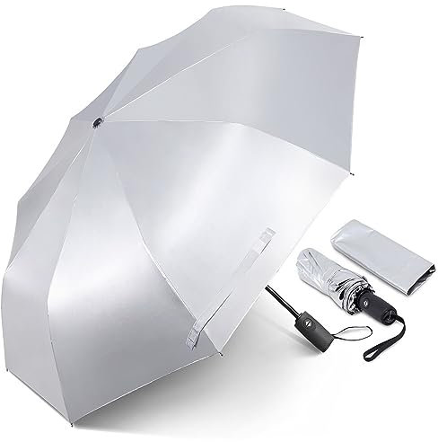 Pliant Parapluie de Voyage Protection Solaire Ouverture Automatique Fermeture Parasol Compact