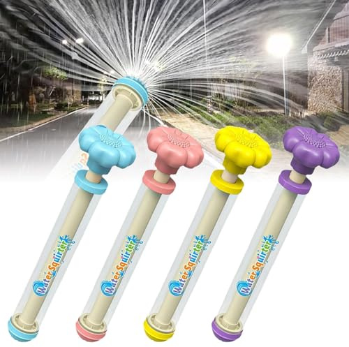 4 Stück Feuerwerk Wasserpistole für Kinder, Romantische Wasserpistolen