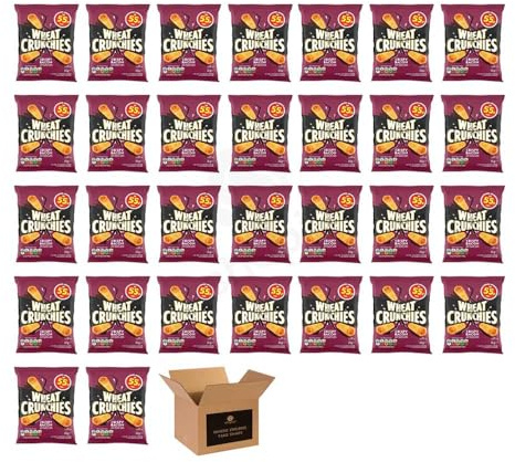 KP Peanuts Original Salted & Dry Roasted – Classic British Roasted Nuts, High Fibre Protein, Vegetarian Snacks | for Sharing, Party, Movie Nights | (Case of 30, CRISPY BACON-55P - 32g)