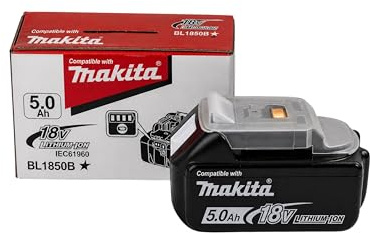 18V 5.0Ah Akku kompatibel mit Makita LXT BL1850B – Li-Ion Ersatzakku mit LED Anzeige