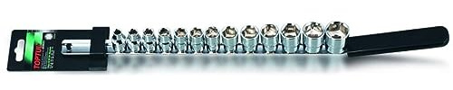 Stecknusssatz TOPTUL 3/8 zoll 6-kant (7-17, 19, 21 mm)