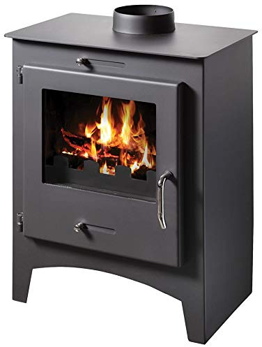 Wood Burning Stove Fireplace Log Burner Multi Fuel Top Flue 8/11 Kw Bora