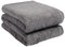 Brentfords Manta de Forro Polar de Peluche Grande sobre la Cama, Colcha de Felpa súper Suave y cálida, Color Gris carbón, 125 x 150 cm