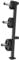 GORILLA SPORTS® Hantelscheibenständer - Hantelständer für Wandbefestigung, 3x30mm und 3x50mm Stangen, Max Belastbar 300kg - Hantelständer, Scheibenständer, Gewichteständer, Hantelbaum, Hantelablage