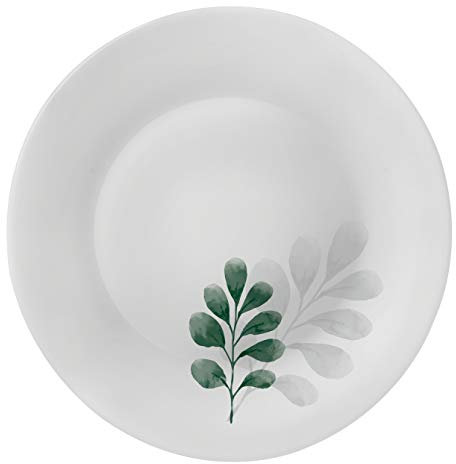 Bormioli Rocco 480190FS7121149 - Piatto da dessert Botanica Verde Design, 7,75, colore: Bianco