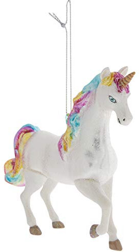 Glas-Weihnachts-Einhorn-Ornament