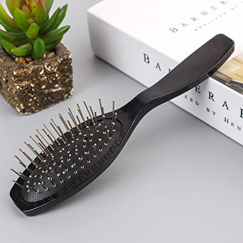 Wig Steel Needle Airbag Comb Anti-Static Steel Tooth Massage Comb Wig Care Plastic Comb Z128 Steel Comb 15-20Cm Black