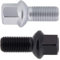 levando 16 Stück Radschrauben M12x1,5 48mm Schaftlänge Kugelbund R13 D = 26mm SW17 – Radbolzen-Set passend für VW-Modelle, wie z.B. VW Golf, Passat, Polo, UVM, Farbe Silber