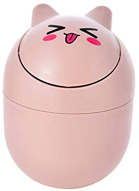 DKLE Poubelle Bureau Enfant, Boîte Plastique Corbeille Papier,Bac Ordure Pas Cher, Facile Utiliser Élégant Solide sans Odeur, Idéal pour Le Bureau Domicile, Chambres Coucher