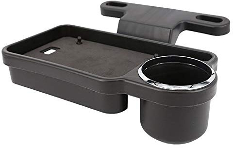 Foldable Car Back Seat Beverage Tray Organizer Water Cup Holder Stand Desk Auto Travel Table Mobile Phone Holder
