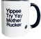Worry Less Design Funny Rugby Gifts - Gifts for Rugby Fans - Rugby Gifts for Him - 330ml Ceramic Mug - Yippee Try Yay