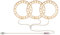 Engel Ring Pflanze Grow Light Drei Köpfe Phytolamp Phytolamp Indoor USB LED Wachstumslicht Vollspektrum Sonnenlicht Kinderzimmer Lampe for Sukkulenten und Samen Blumenwachstum Garten getopft
