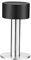 1PCS 80mm Door Stops, Self-Adhesive Door Stopper with Black Rubber & Stainless Steel Body, No Drill Doorstops and Sound Dampening Rubber Bumper