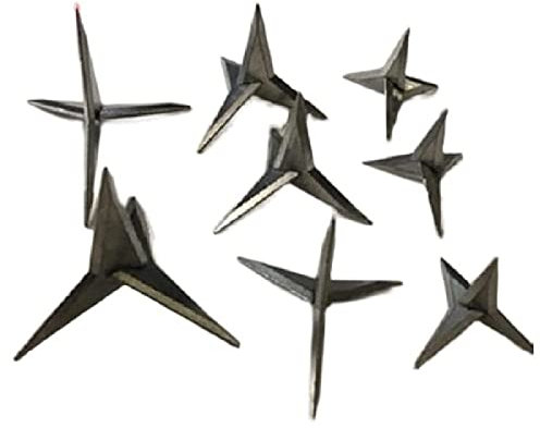 JINTEXIN Chiodo Triangolare da 3,5 cm, chiodo Non invertito, chiodo antifurto, chiodo Professionale per Pneumatici, chiodo per Freno di Emergenza, previene Il guasto del freno-25 Pezzi