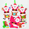 Baker Ross FE882 Weihnachtsmann Schornstein Dekoration Bastelset - 8 Stück, Weihnachten Dekoration Bastelsets Für Kinder, Kindergeburtstag Basteln, Weihnachtsbastelideen
