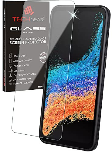 TECHGEAR GLASS Edition Compatible with Samsung Galaxy XCover 6 Pro, Tempered Glass Screen Protector Cover [2.5D Round Edge] [9H Hardness] [Crystal Clarity] [Scratch-Resistant] [No-Bubble]