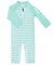 weVSwe Baby Junge Kleinkind Badeanzug UPF 50+ Sonnenschutz Recycling Stoff Einteiler Langarm Rash Guard Grüne Streifen 6-12 Monate