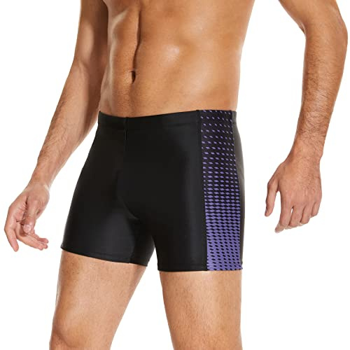 WHCREAT Bañador de Natación para Hombre Pantalones Cortos Protección UV Resistente al Cloro