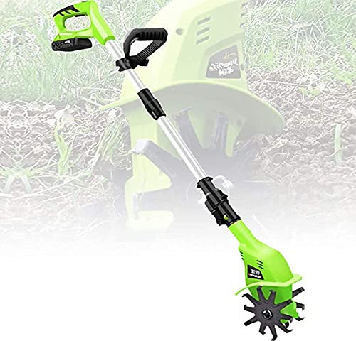 Samnuerly Rotavator électrique sans Fil à Main, motoculteur de Jardin avec Batterie Rechargeable 4000 mAh et Chargeur, motoculteur portatif pour Potager, Jardin