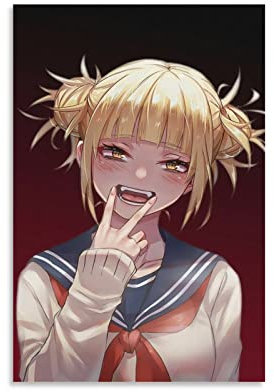 MHA Toga Anime Poster Dekorative Malerei Leinwand Wandkunst Wohnzimmer Poster Schlafzimmer Malerei, Leinwand Kunst Poster Und Wandkunst Bilddruck Moderne Familienzimmer Dekor 12x18inch(30x45cm)