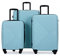 Travelhouse Bali Stabiler Koffer-Set 3tlg. Trolley Koffer Reisekoffer Grün ABS Hartschalen Kofferset Trolley 4 Rollen TSA Kombinationsschloss