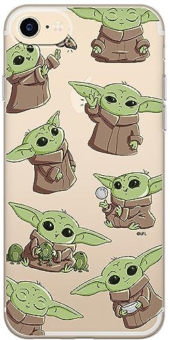 ERT GROUP Handyhülle für iPhone 7/8/ SE 2/ SE 3 Original und offiziell Lizenziertes Star Wars Muster Baby Yoda 029 optimal an die Form des Handy angepasst, teilweise transparent