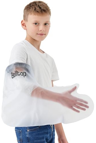 Copertura impermeabile per braccio - bambini. Protezione impermeabile per ingessatura: doccia/bagno. Protezione gesso braccio riutilizzabili. Copri gesso braccio per doccia: impermeabile bambino.